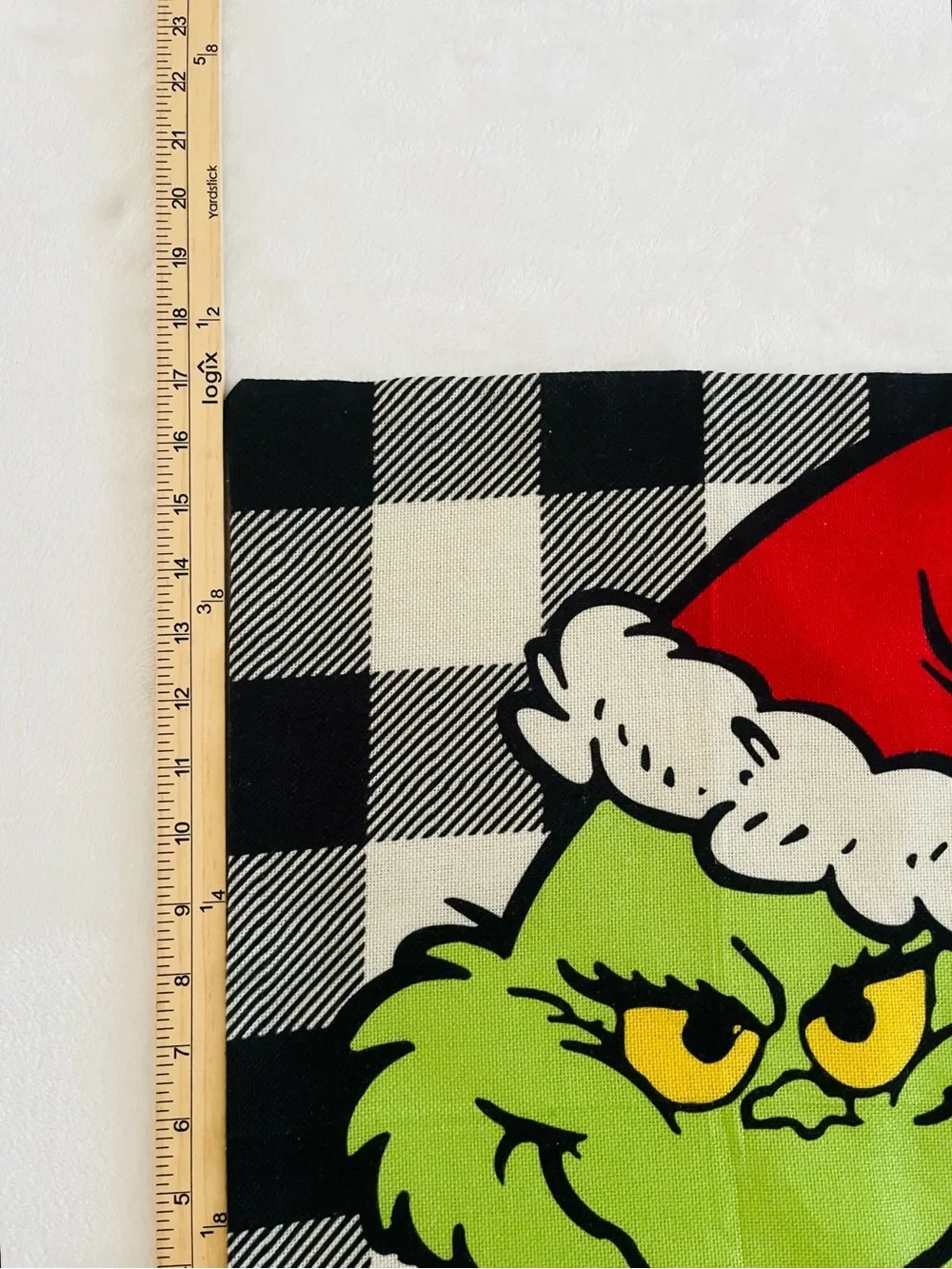 Green Grinch Buffalo Check Holiday Pillow Covers - Set of 4